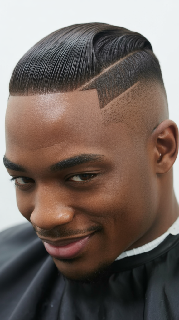 Low Taper Fade with Comb Over