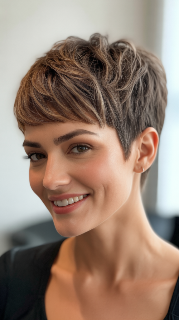 Choppy Pixie with Textured Top