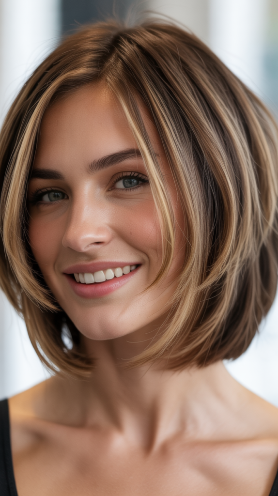 Choppy Bob with Face-Framing Layers