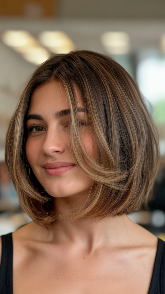 Choppy Bob with Soft Layers