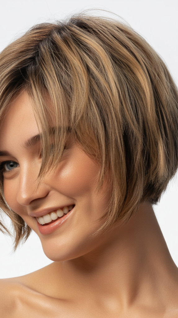 Choppy Bob with Piecey Texture