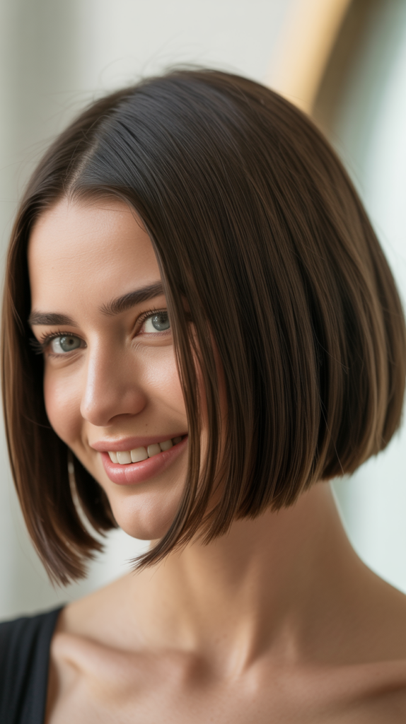 Blunt Bob with Slight Angle