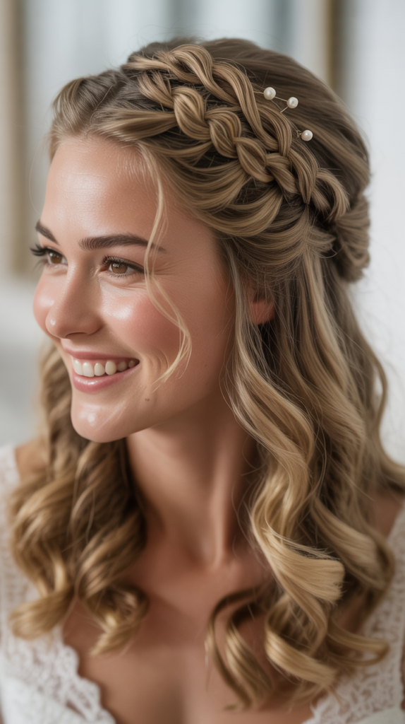 Twisted Rope Braid Half-Up