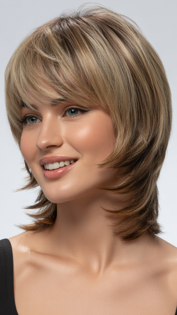 Feathered Haircut with Flipped Ends