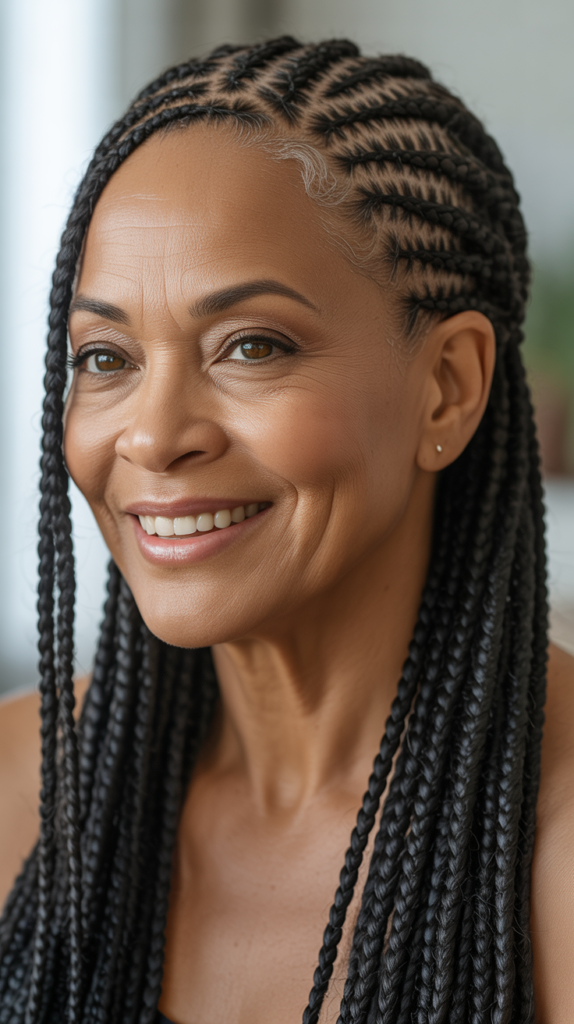 Cornrows with Free Ends