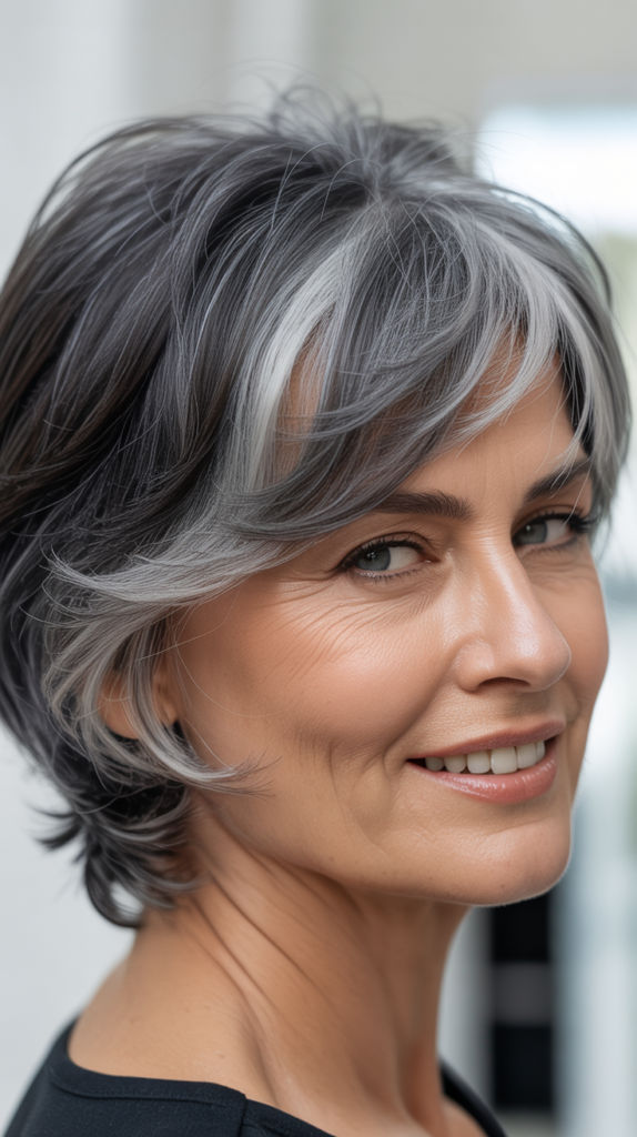 Styling Products That Enhance Lowlighted Gray Hair