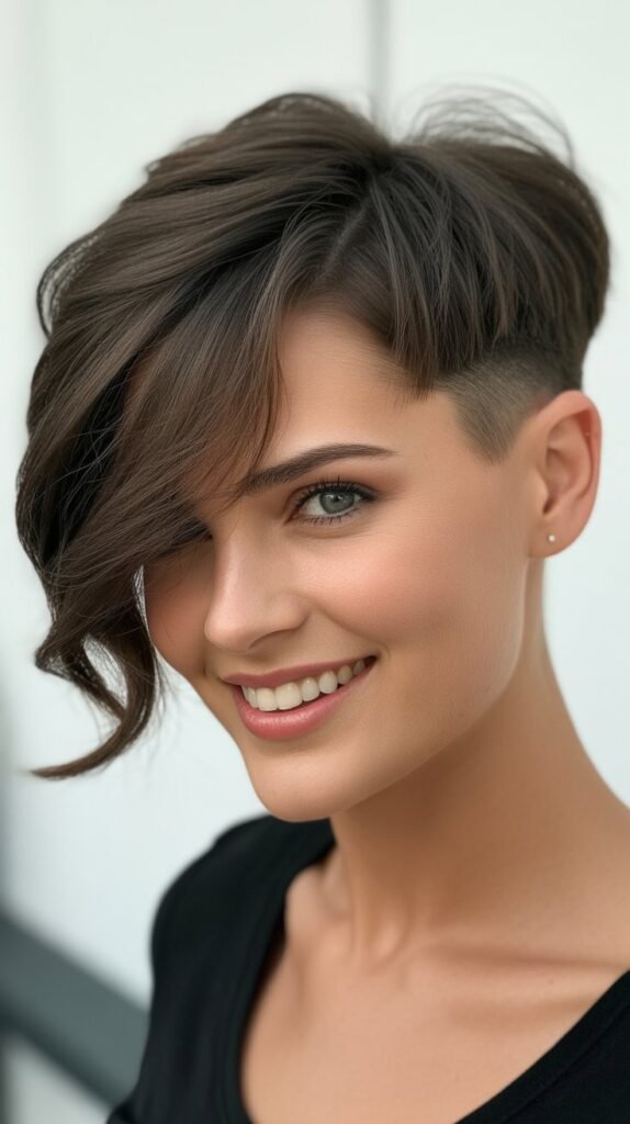 Side-Swept Pixie with Undercut