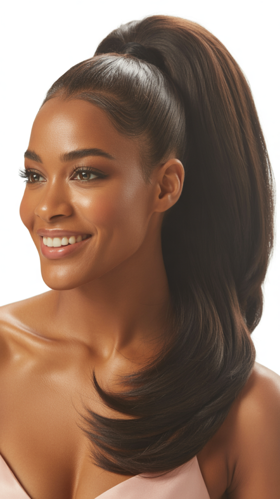 Voluminous Straight Ponytail