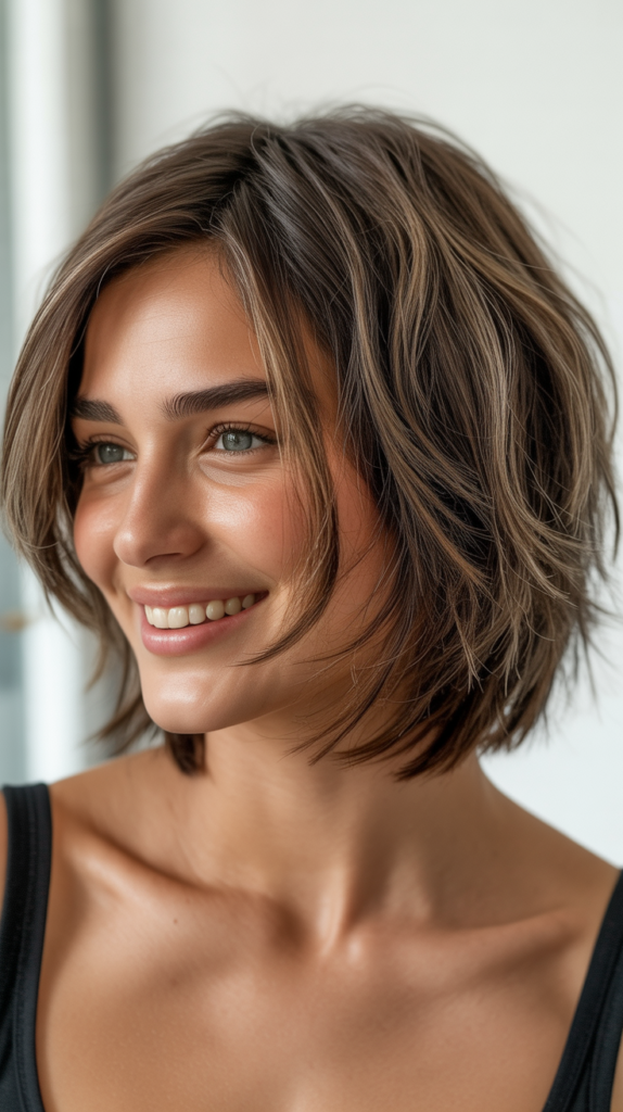 Inverted Bob with Stacked Back