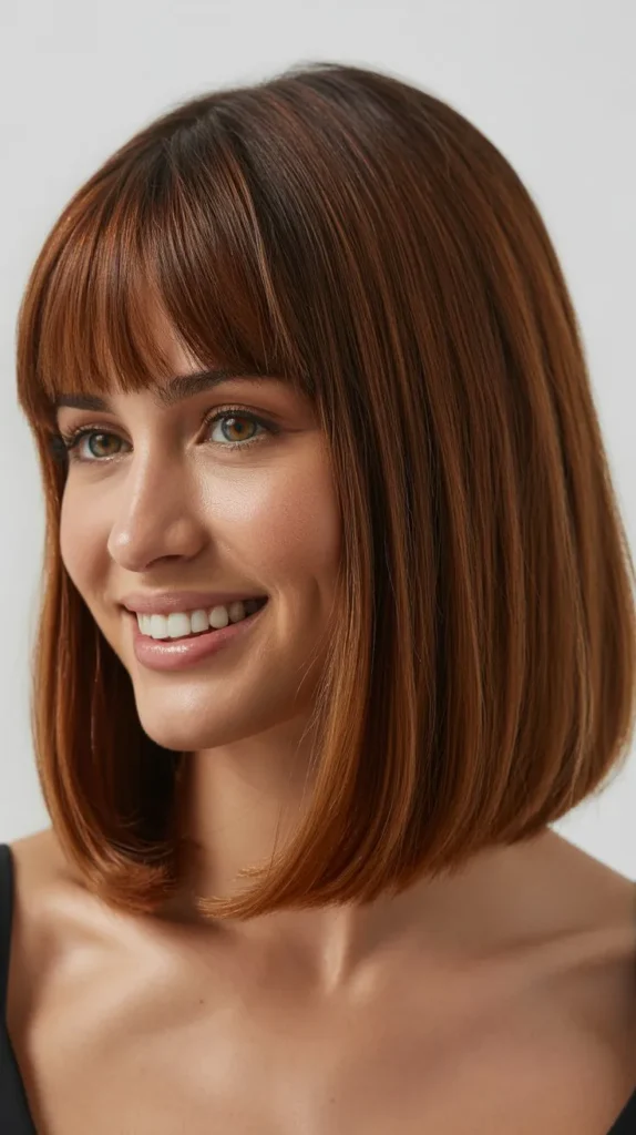 Classic Lob with Versatile Bangs