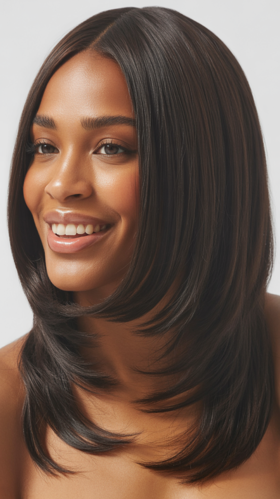 Straight Hair with Choppy Layers