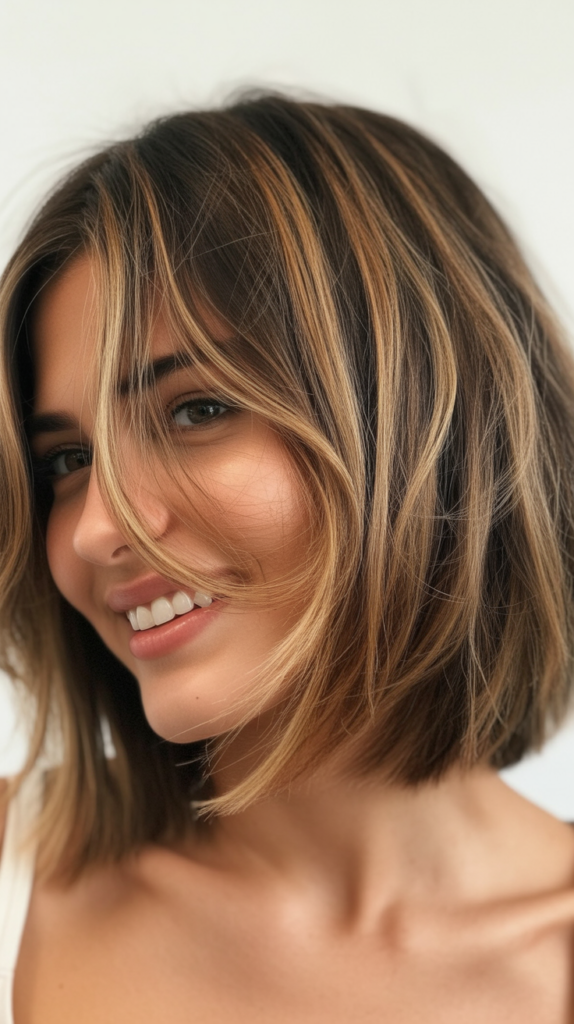 Choppy Bob with Bronde Balayage