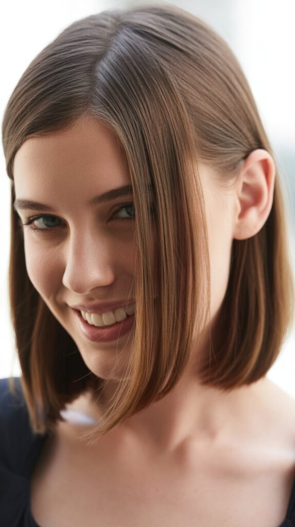 Sleek Side-Parted Lob