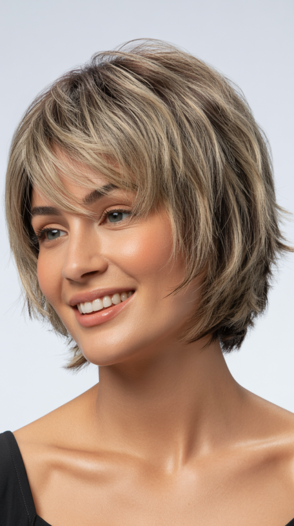 Short Choppy Bob (Above the Chin)
