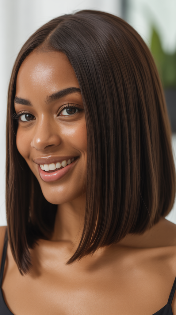 Straight Lob (Long Bob)