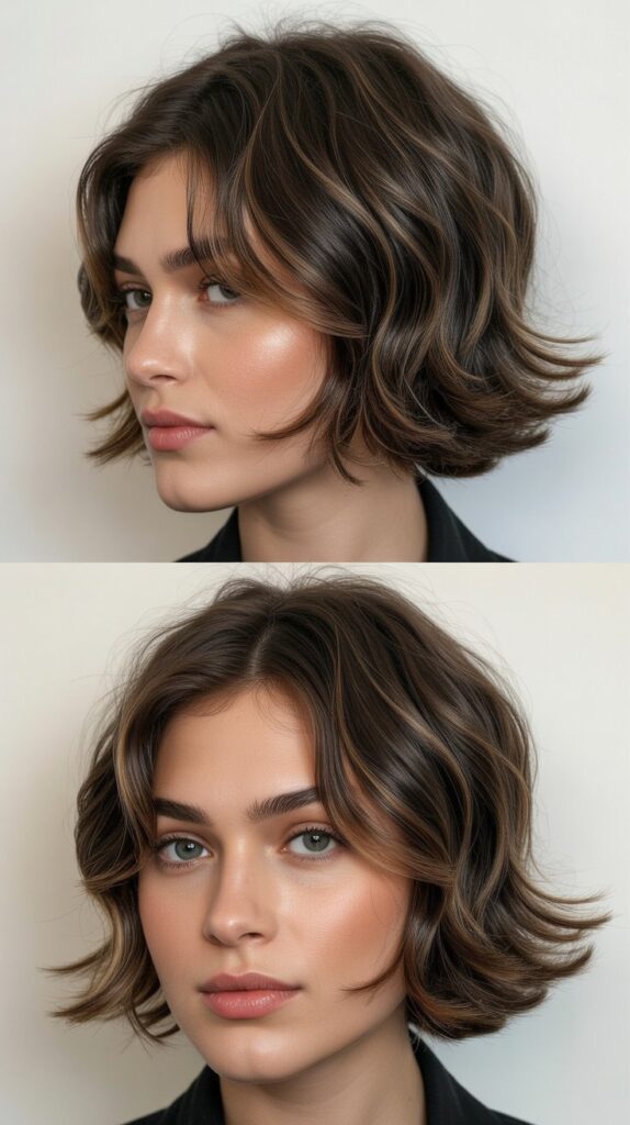 Best 30 Short Choppy French Bob Haircuts for an Instant Cool-Girl Look 18 Choppy French Bob for Oval Faces