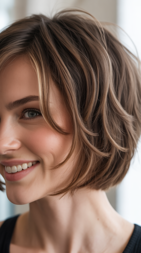 Choppy Bob with Face-Framing Layers