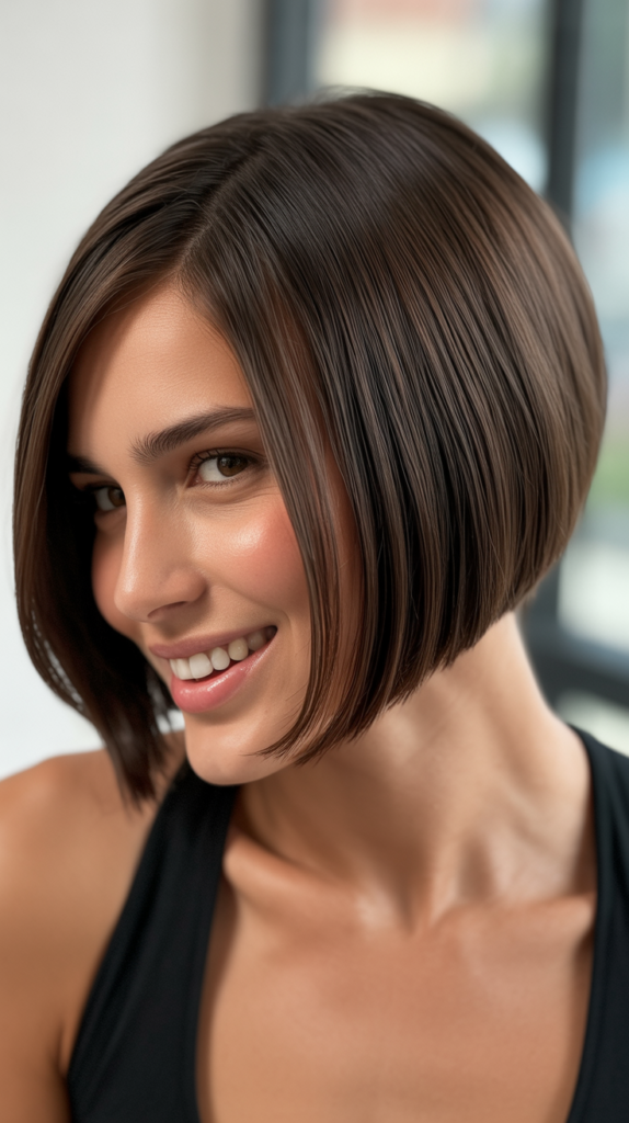 Precision-Stacked Bob for Sleek Sophistication