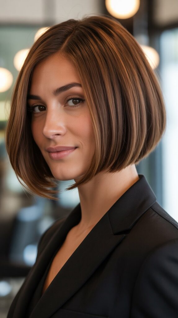 Classic A-Line Bob with Soft Angles