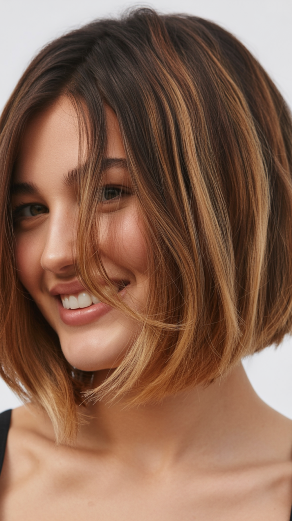 Choppy Bob with Ombre Color