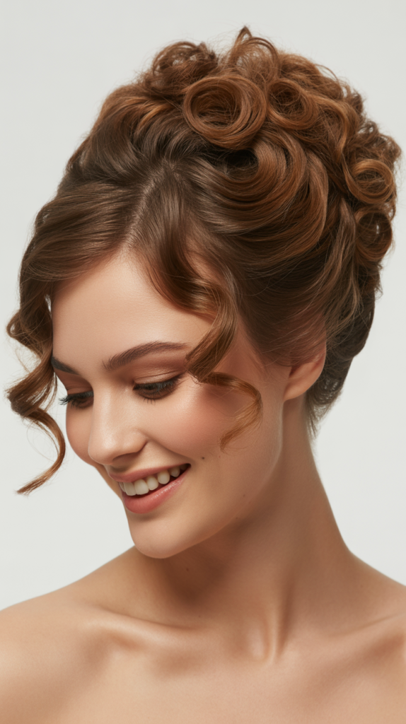 Vintage Curly Updo