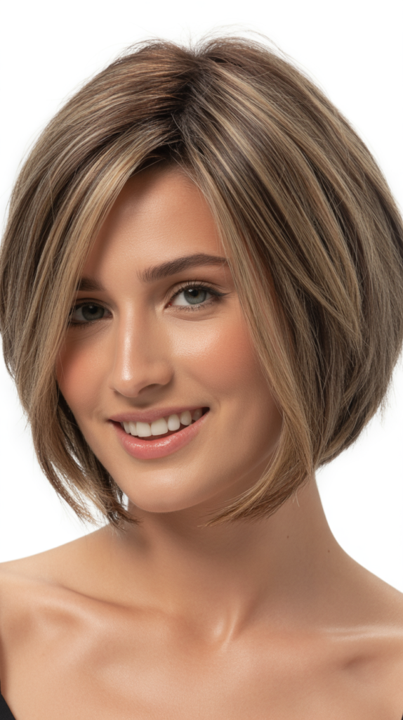 Choppy Bob with Swept-Forward Styling