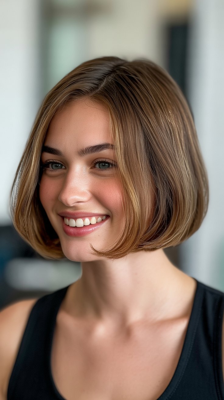 Chic Bob Haircuts for Fine Hair Round Face