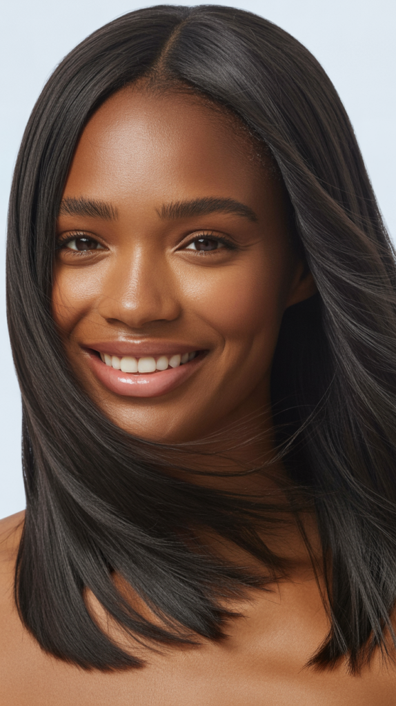 Straight Shoulder-Length Hair