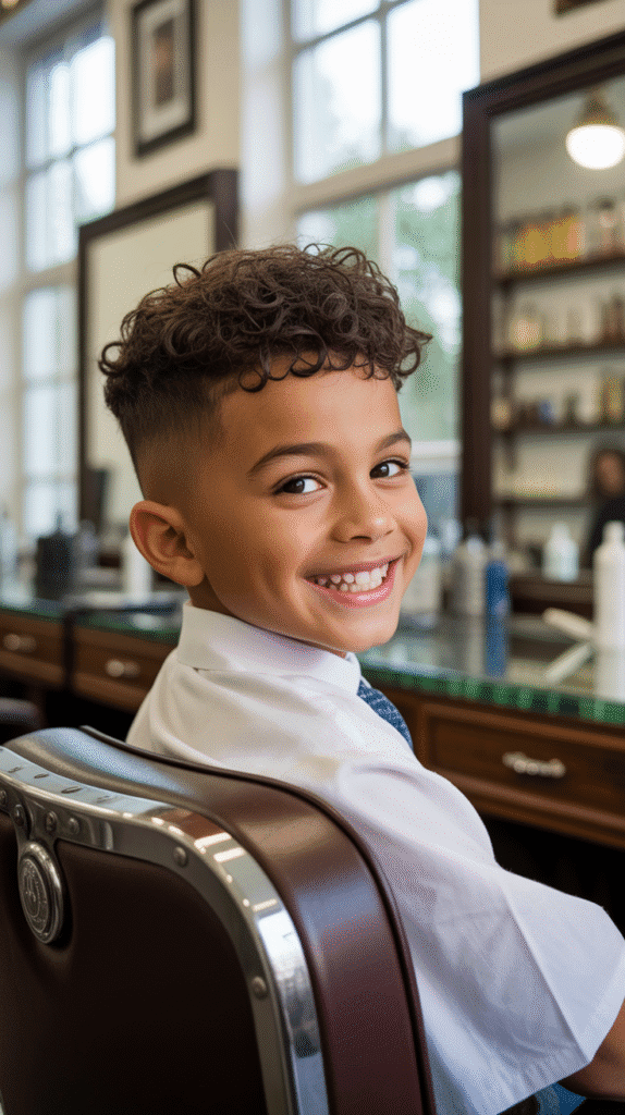 25 Little Boy Curly Haircuts That Show Off Those Curls 1 The Classic Curly Fade