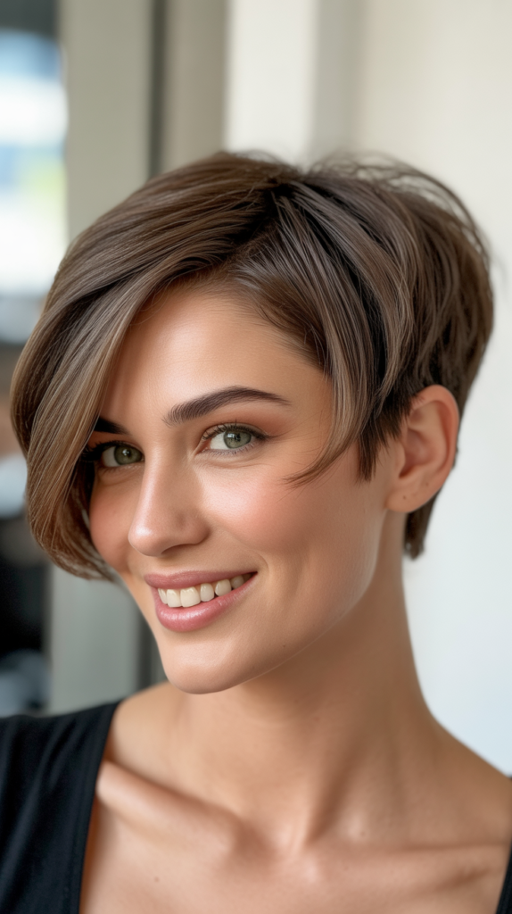 Asymmetrical Pixie Cut