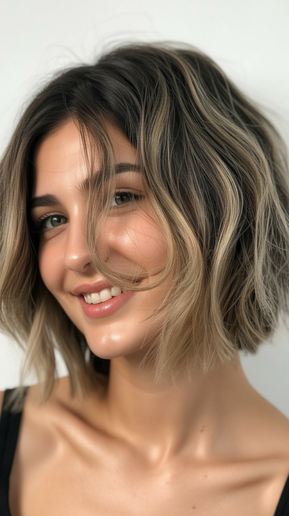 Choppy Bob with Ombre