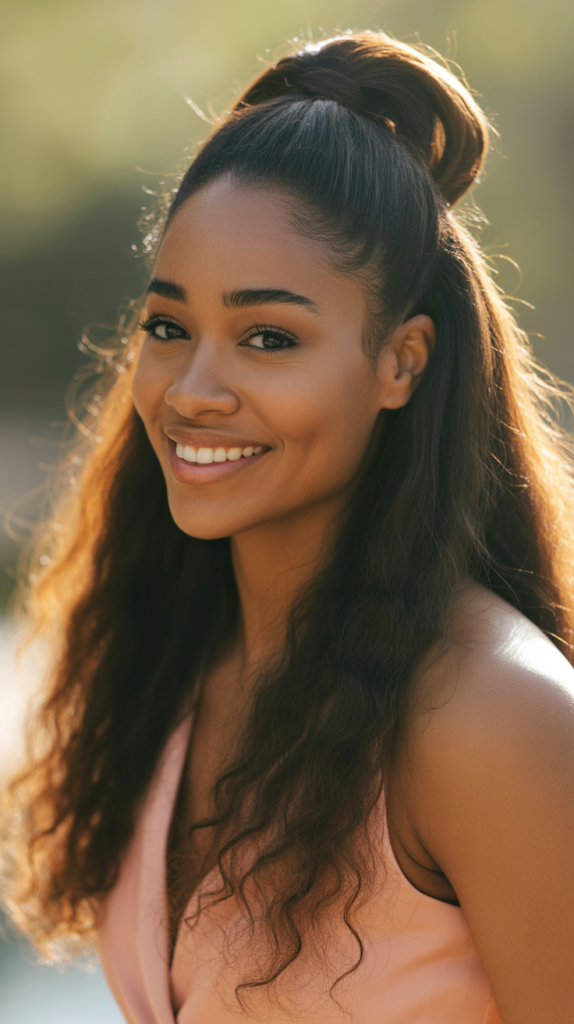 Straight Hair with Side Swept Bang