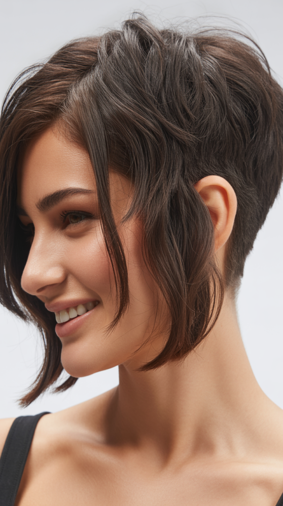 Choppy Bob with Undercut