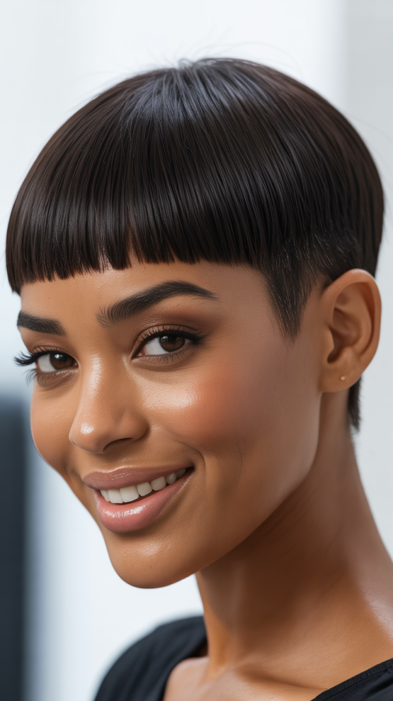 Straight Pixie with Tapered Sides