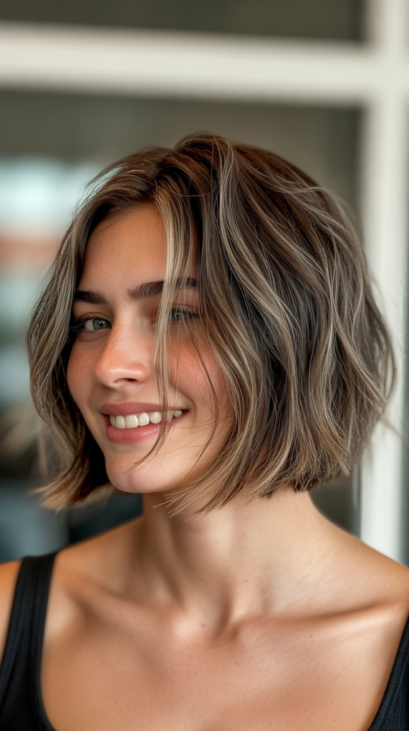 Choppy Bob with Razored Ends