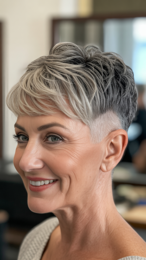 Tapered Cut with Wispy Bangs