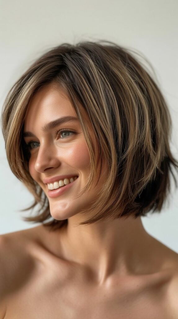 Choppy Bob with Shaggy Layers