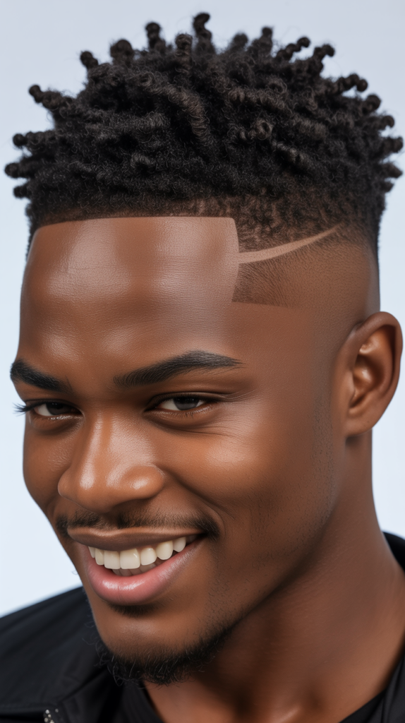 Low Taper Fade with Twist Out