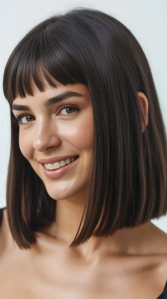 Long Bob with Micro Bangs