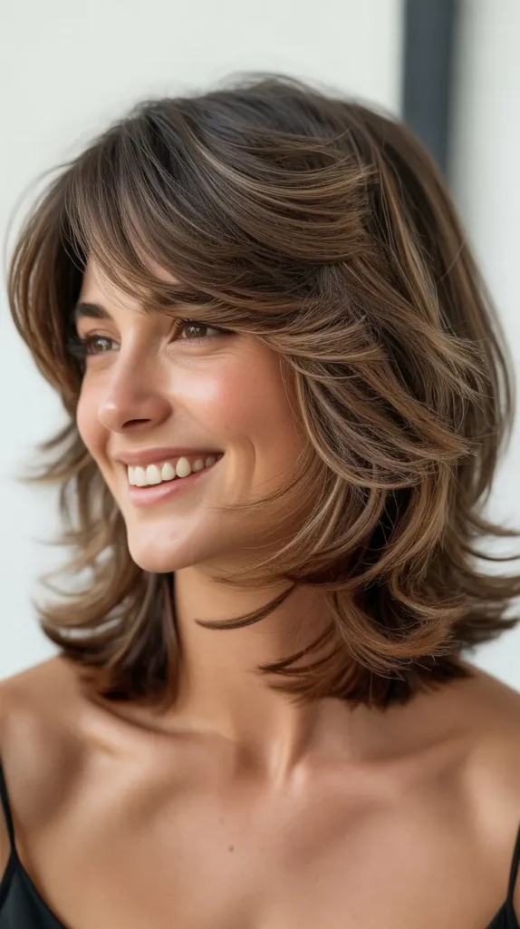 Shaggy Layered Long Bob