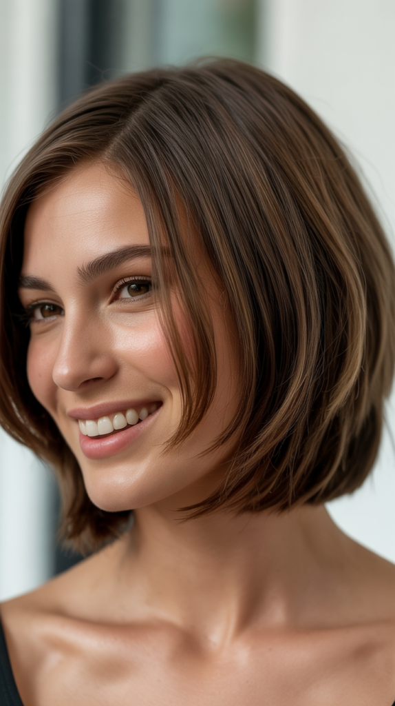 Sleek Choppy Bob
