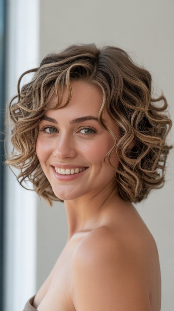 Curly Bob for Fine Hair