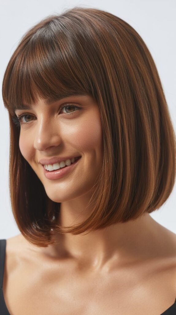 30 Stunning Long Bob with Curtain Bangs Ideas Stunning Long Bob with Curtain Bangs Ideas