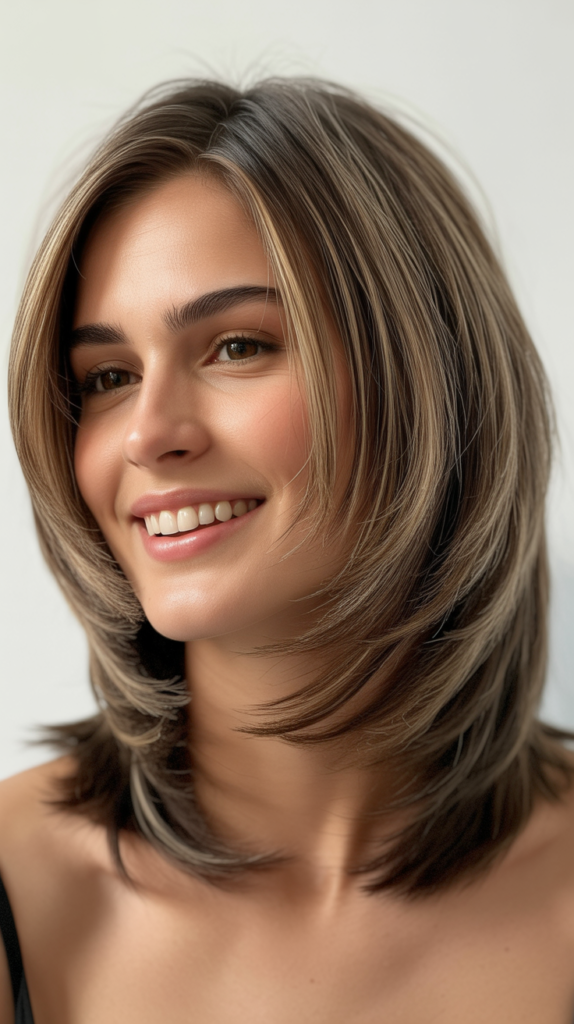 Layered Bob with Razored Ends