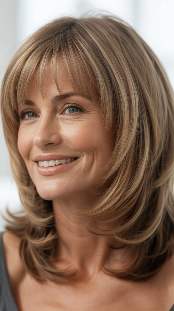  Layered Cut with Fringe Bangs