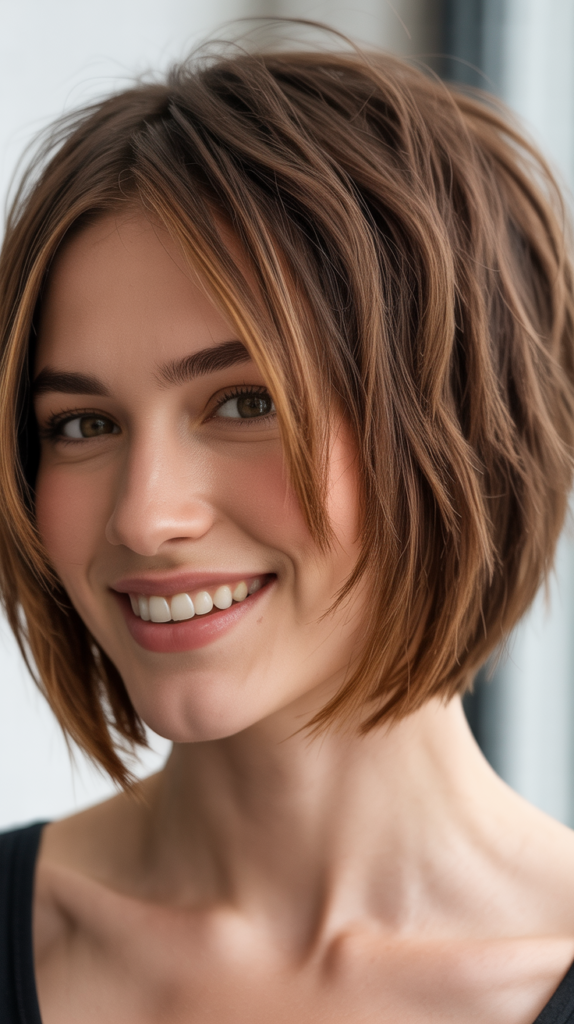 Choppy Bob with Undercut