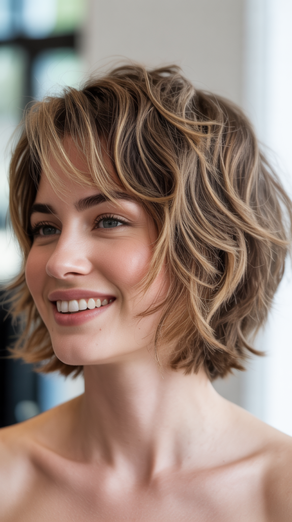 Tousled Choppy Bob