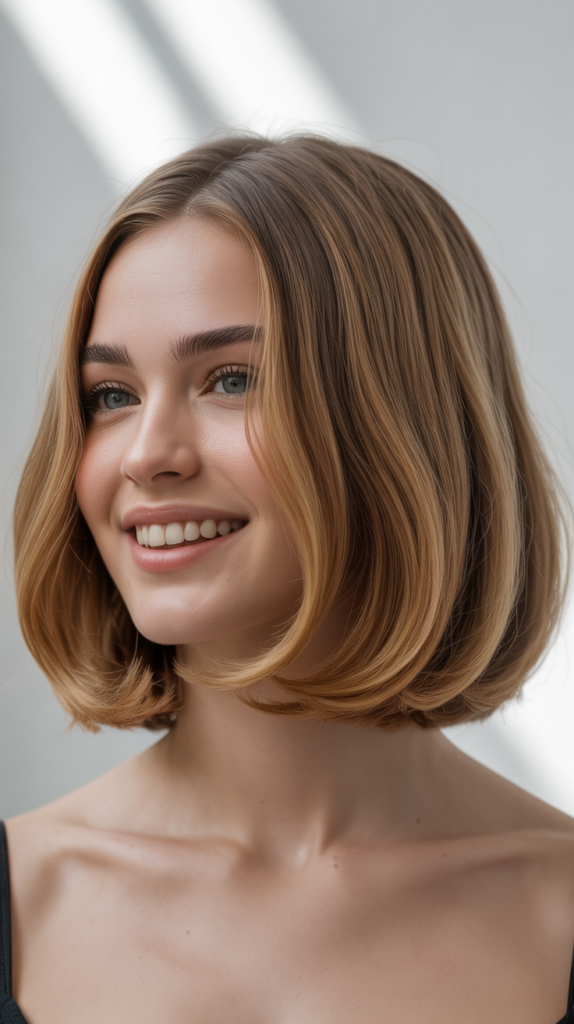 Curved Bob (C-Curl Bob)