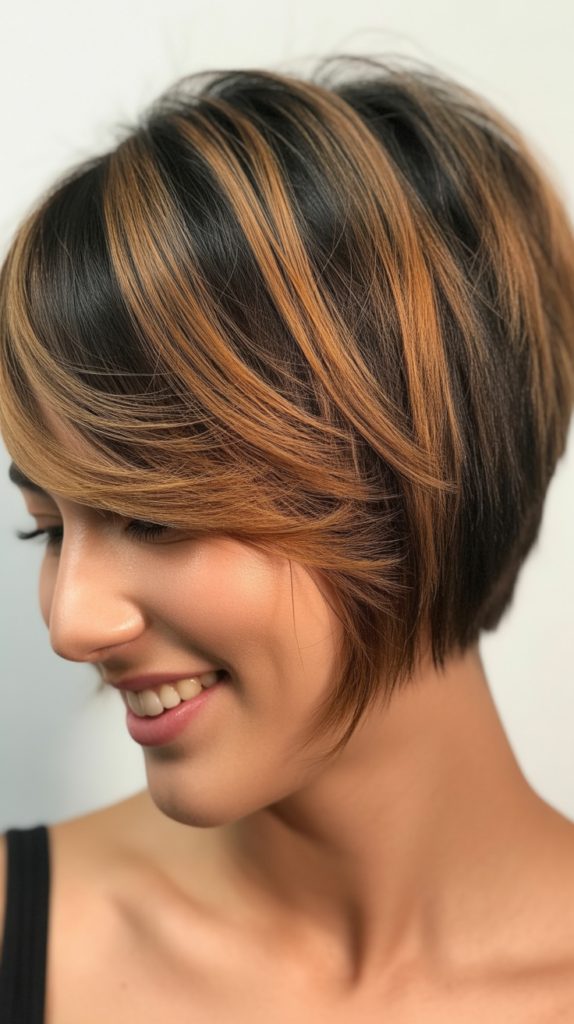 Stacked Bob with Balayage