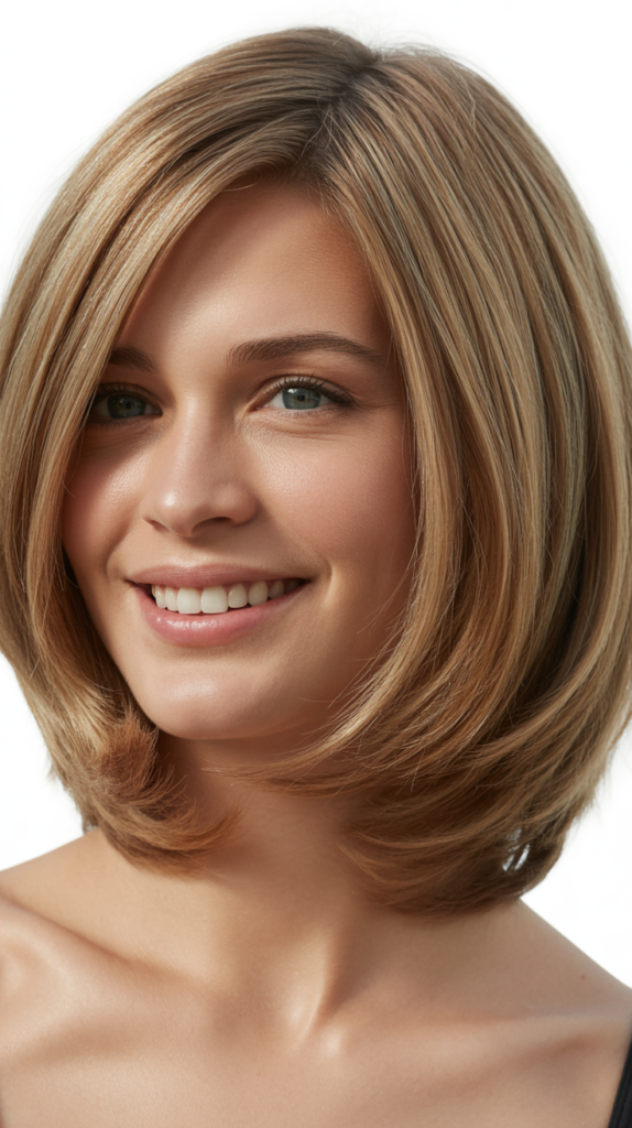 Curved Bob with Soft Layers
